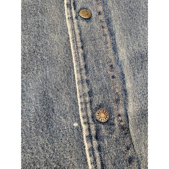 Vintage Disney Store Mickey Mouse 1928 Denim Varsity Jacket Adult Quilted Club - Picture 5 of 16